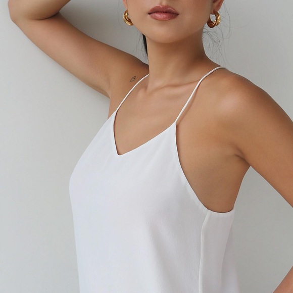 Silk racer back camisole - Picture 2 of 2